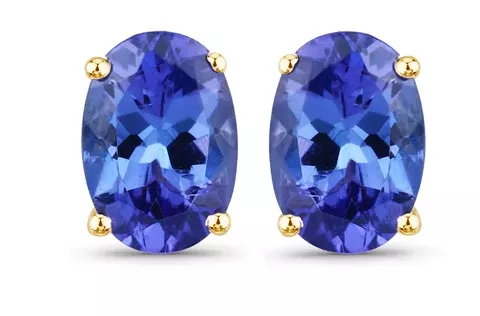 1-2-carat-genuine-tanzanite-14k-yellow-gold-stud-earrings 1.2 Carat Genuine Tanzanite 14K Yellow Gold Stud Earrings