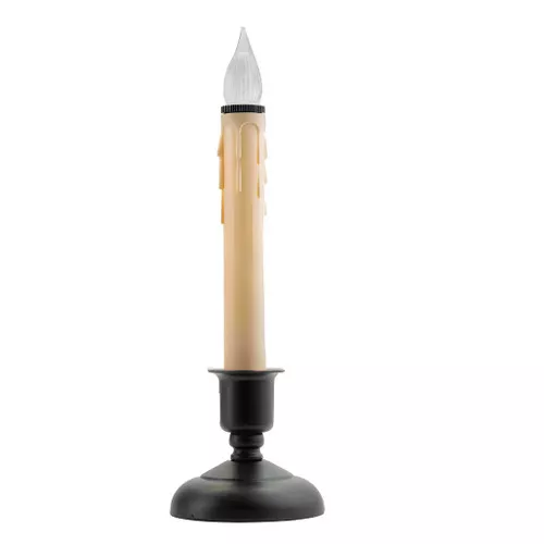 10-natural-led-window-candle-with-black-base 10'' Natural LED Window Candle with Black base