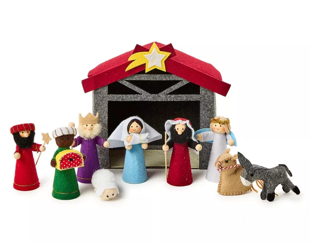 10-pc-handcrafted-felt-nativity-set 10 Pc Handcrafted Felt Nativity Set