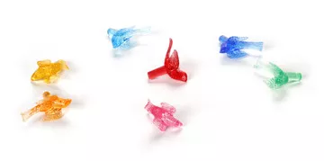 100-pack-1-multi-color-ceramic-tree-plastic-replacement-bird-bulbs-p0664 100 Pack 1" Multi Color Ceramic Tree Plastic Replacement Bird Bulbs P0664