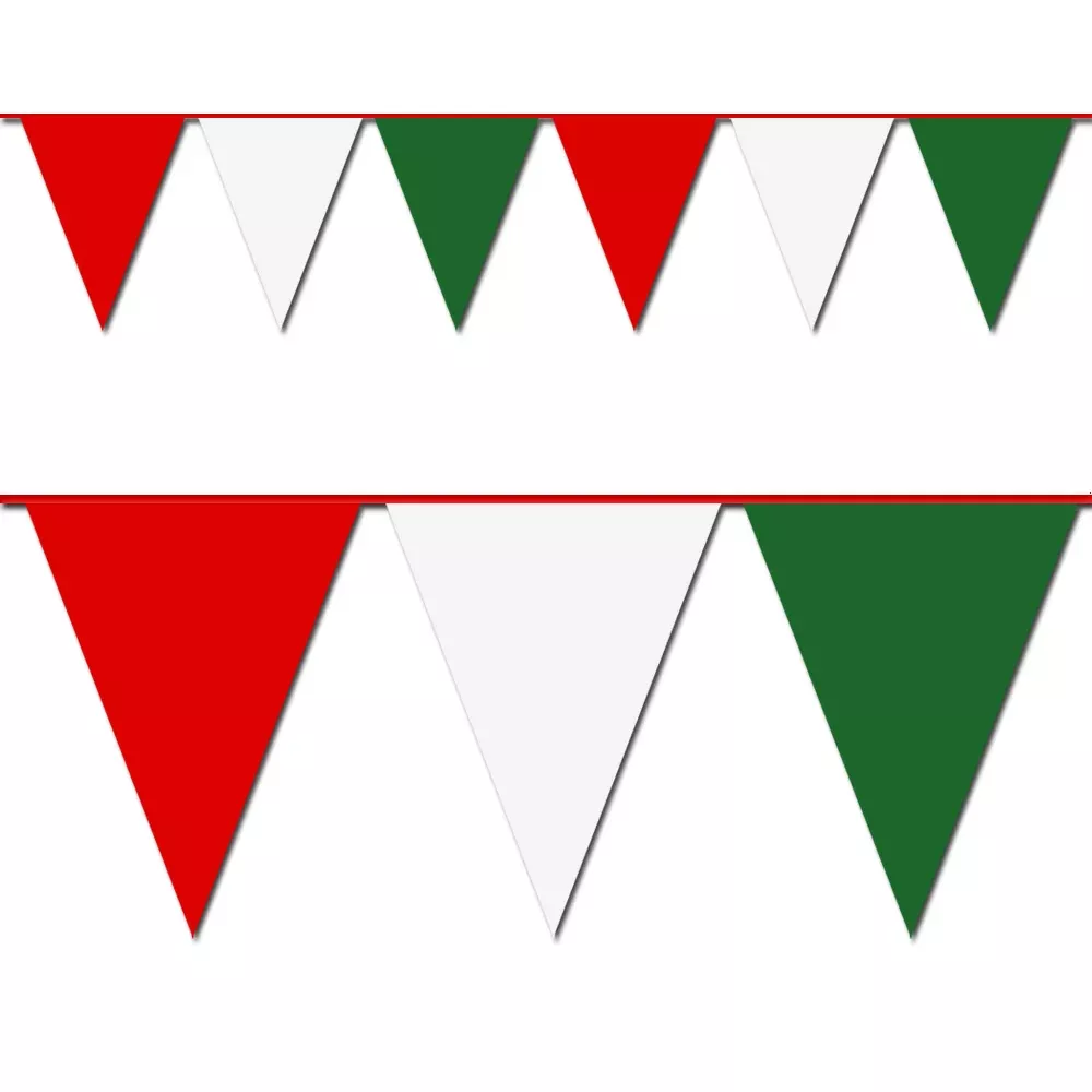 100-red-white-green-pennant-flag 100' Red, White & Green Pennant Flag