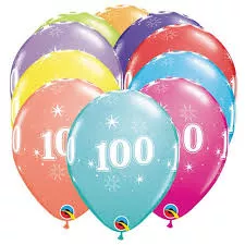 100th-birthday-latex-balloons 100th Birthday Latex Balloons