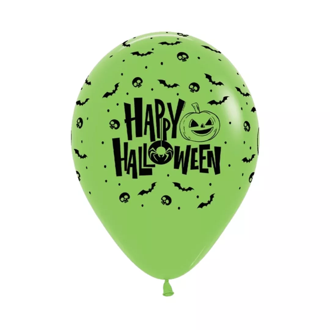 11-in-lime-halloween-latex-balloon 11 in Lime Halloween Latex Balloon