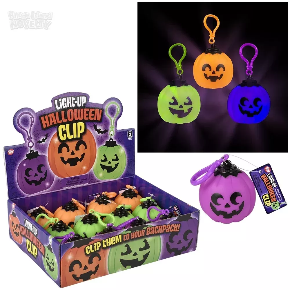 2-5-light-up-jack-o-lantern-clip-on 2.5" Light-up Jack O Lantern Clip On