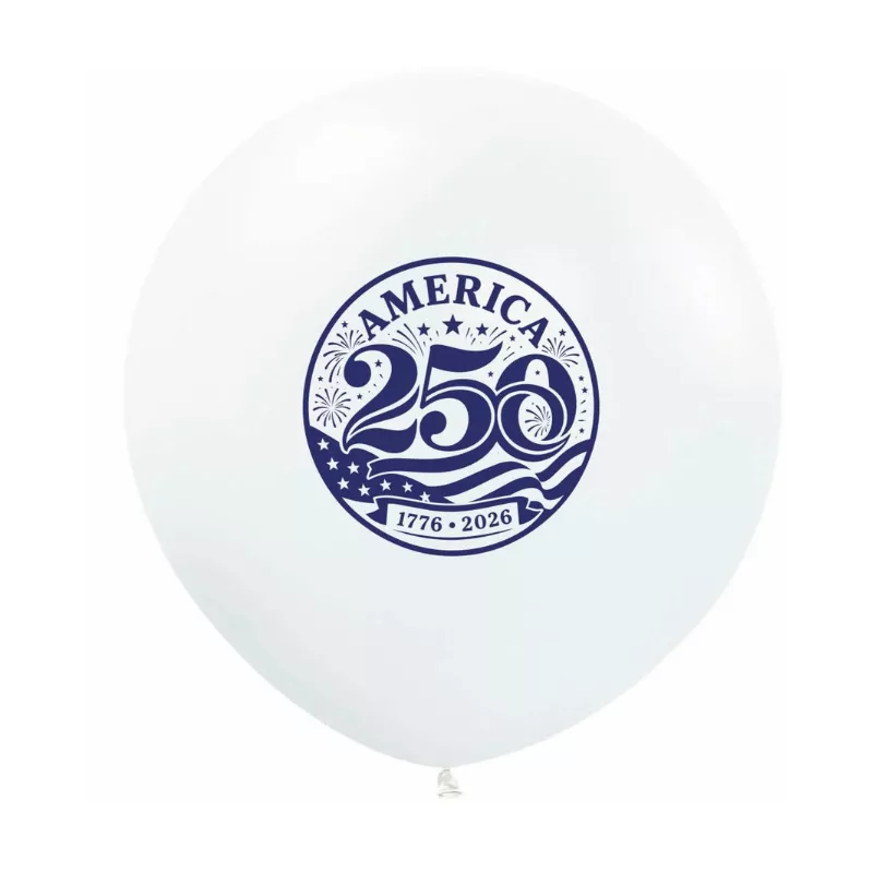 24" Printed Balloon Jumbo America 250 - Mingle 30A