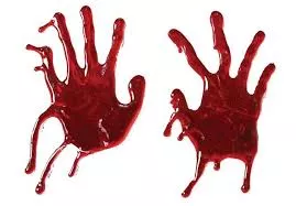 3-d-bloody-hand-gel-window-cling 3-D Bloody Hand Gel Window Cling