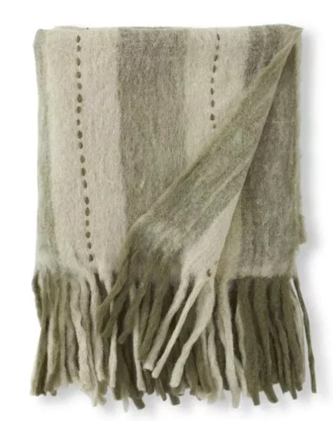 60-inch-gray-cream-handloom-woven-striped-throw-blanket-w-fringe 60 Inch Gray & Cream Handloom Woven Striped Throw Blanket w/ Fringe
