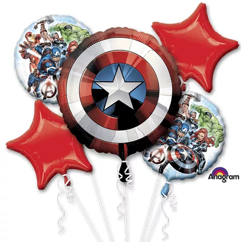 Avengers Shield Balloon Bouquet