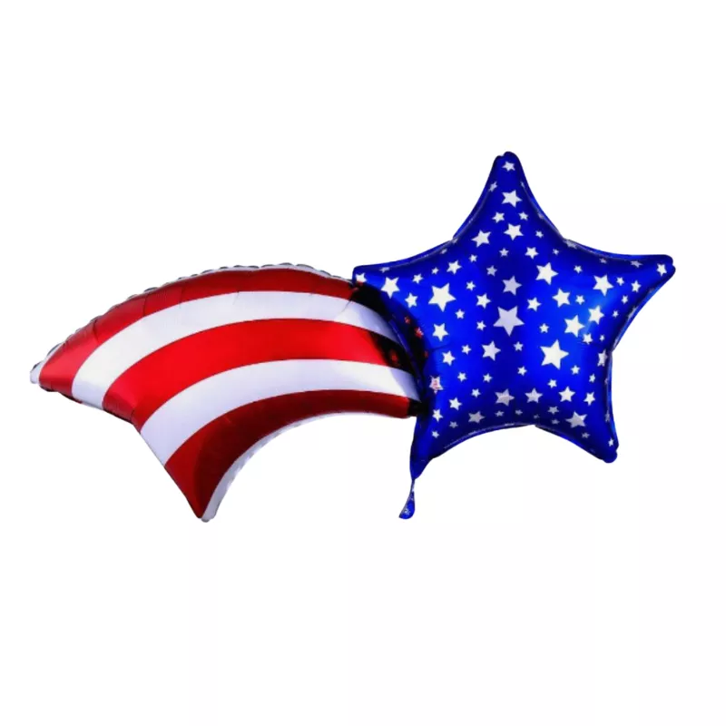 Balloon Foil Patriotic Shooting Star - Mingle 30A