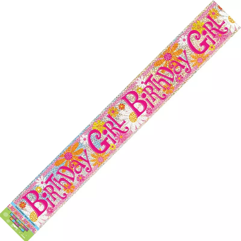 birthday-girl-prismatic-foil-banner Birthday Girl Prismatic Foil Banner