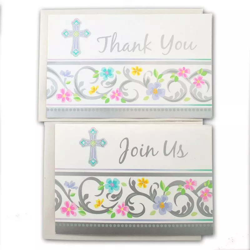blessed-day-8-each-invitations-thank-you-cards 'Blessed Day' 8 each Invitations and Thank You Cards
