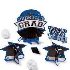 blue-congrats-grad-table-decorating-kit Blue Congrats Grad Table Decorating Kit