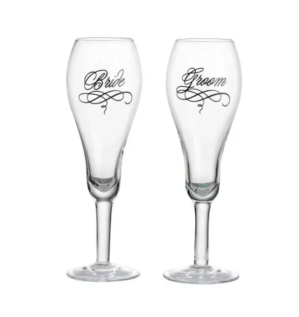 bride-groom-toasting-glasses Bride & Groom Toasting Glasses