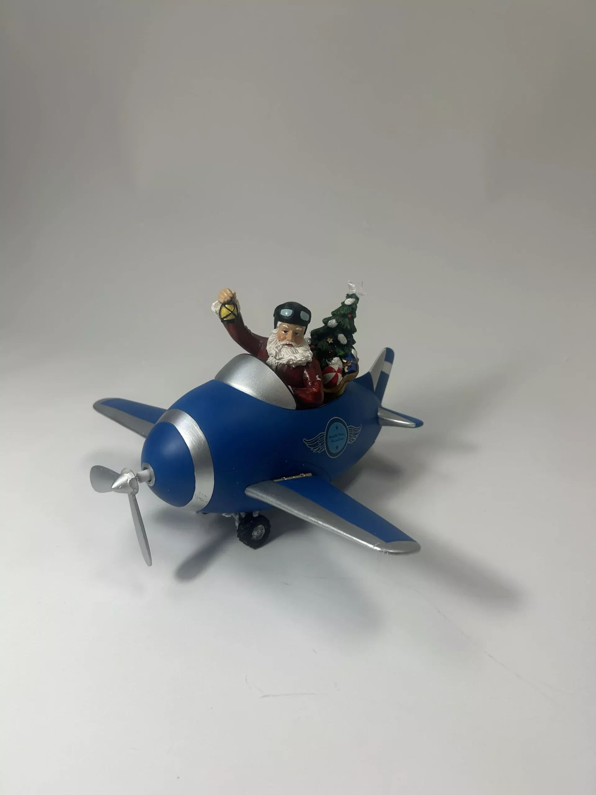 damaged-santa-spinning-propeller-airplane DAMAGED - Santa Spinning Propeller Airplane