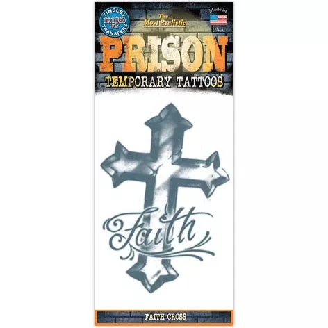 faith-cross-prison-temporary-tattoo Faith Cross Prison Temporary Tattoo