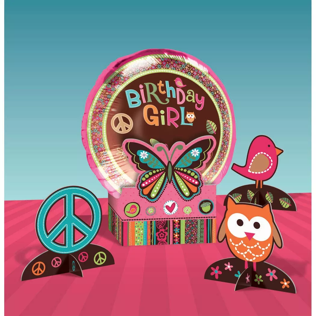 hippie-chick-birthday-balloon-centerpiece Hippie Chick Birthday Balloon Centerpiece