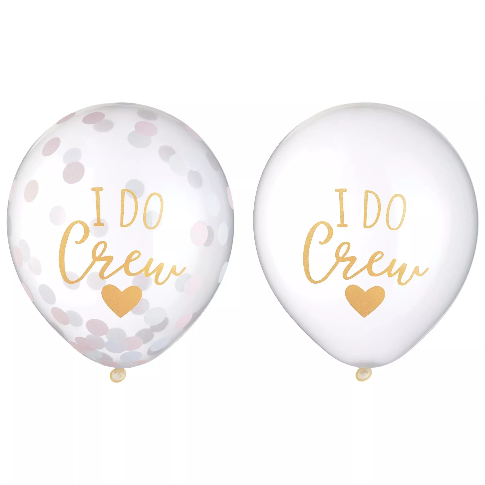 i-do-crew-confetti-latex-balloons "I Do Crew" Confetti Latex Balloons