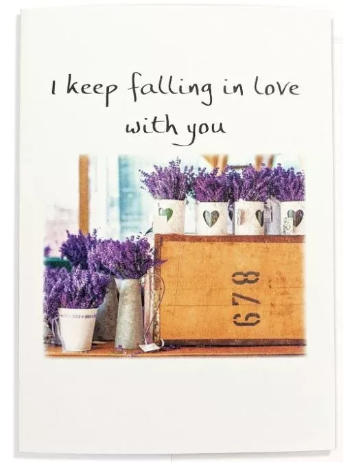 i-keep-falling-in-love-with-you-greeting-card "I Keep Falling In Love With You" Greeting Card
