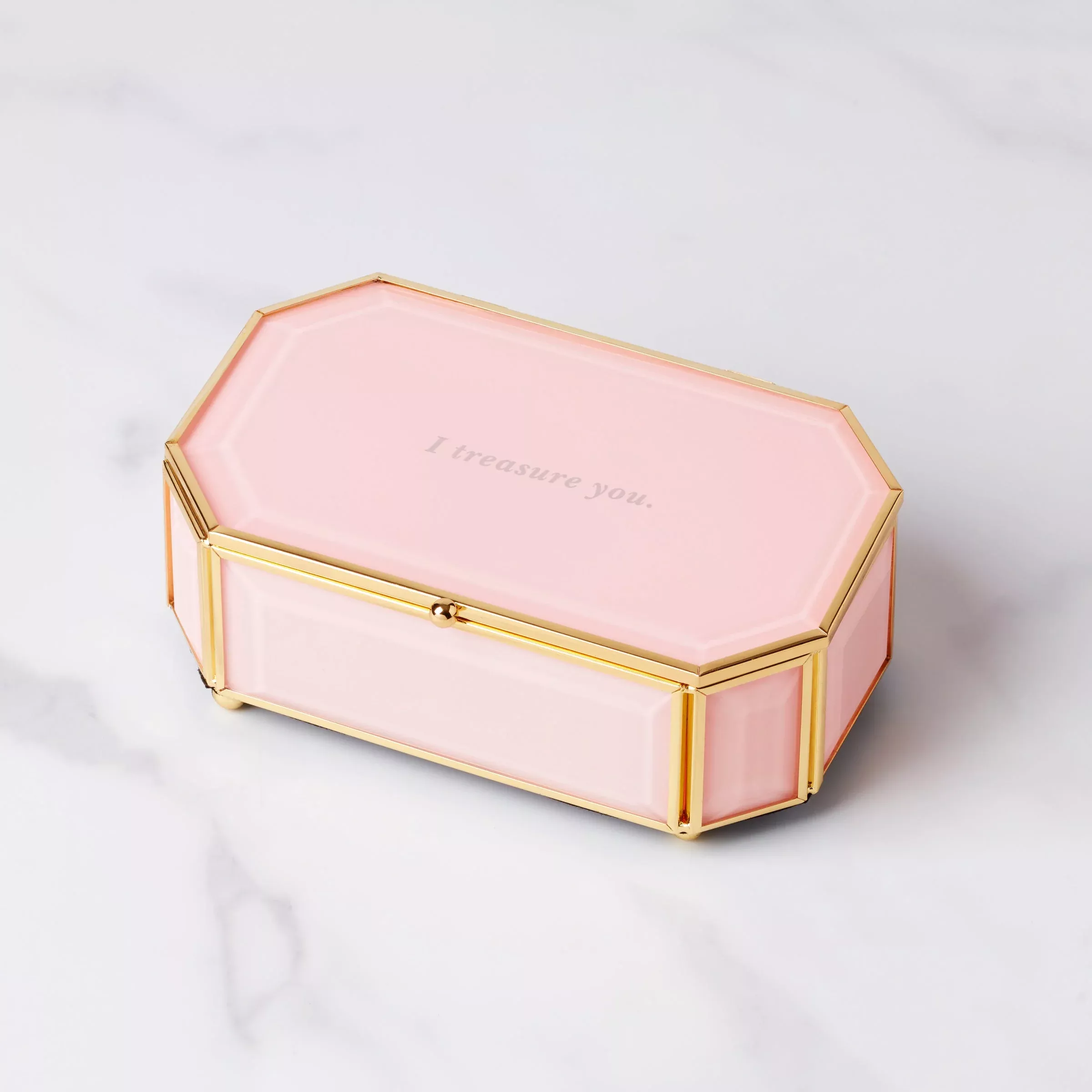 i-treasure-you-pink-jewelry-box "I Treasure You" Pink Jewelry Box