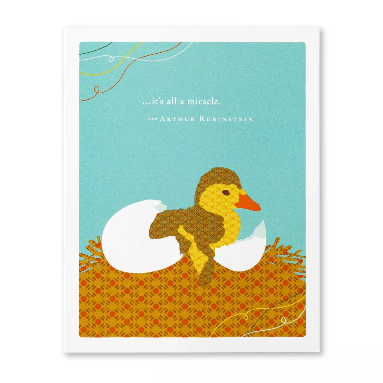 it-s-all-miracle-arthur-rubinstein-baby-greeting-card ...It's All A Miracle. -Arthur Rubinstein - Baby Greeting Card