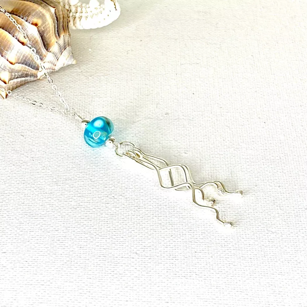 jellyfish-necklace-koi-blue-18-in Jellyfish Necklace - Koi Blue - 18-in
