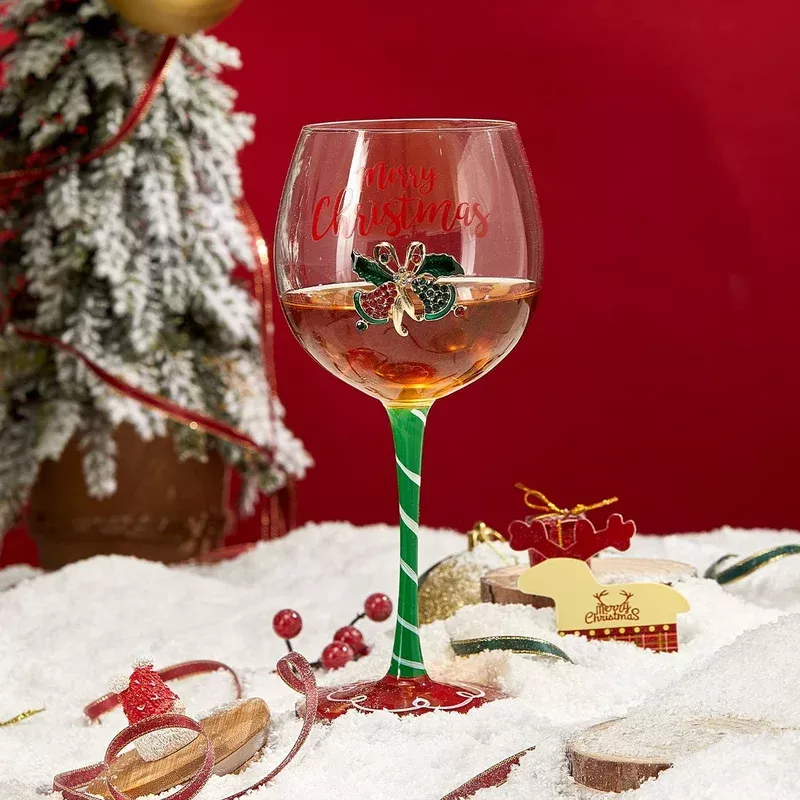 merry-christmas-elf-stemmed-wine-glass-by-gute-18oz "Merry Christmas" Elf Stemmed Wine Glass by Gute - 18oz
