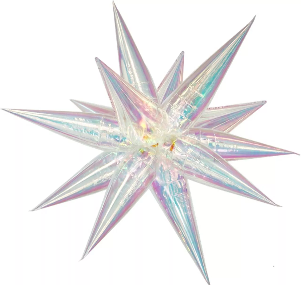 non-helium-balloon-starburst-iridescent-26-mingle-30a Non Helium Balloon: Starburst Iridescent 26" - Mingle 30A