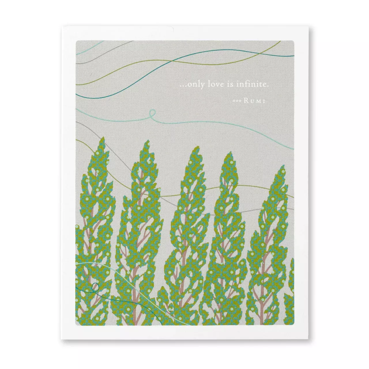 only-love-is-infinite-rumi-sympathy-greeting-card ...Only Love Is Infinite. -Rumi - Sympathy Greeting Card