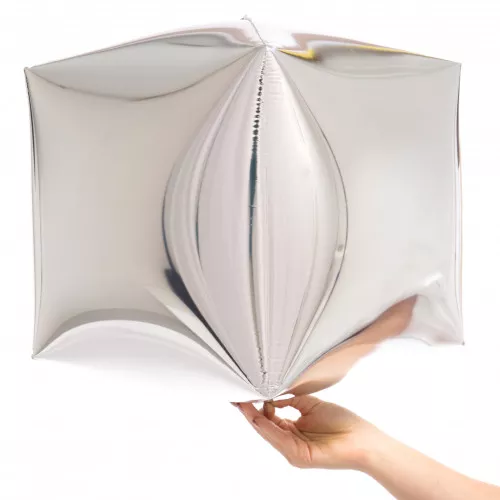 Silver Cubez Balloon