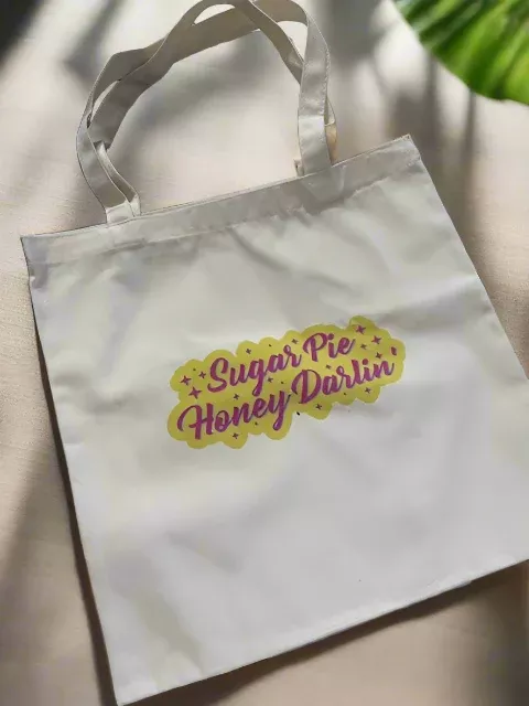 sugar-pie-honey-darlin-canvas-tote-bag "Sugar Pie Honey Darlin" Canvas Tote Bag