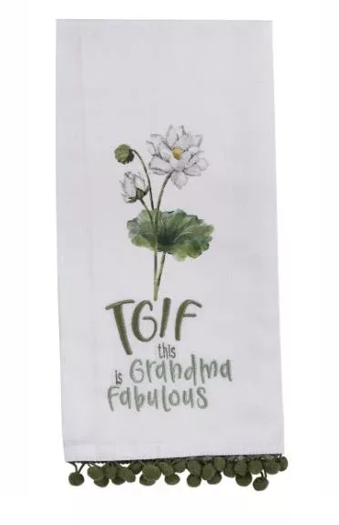tgifthis-grandma-is-fabulous-embroidered-kitchen-towel "TGIFThis Grandma is Fabulous" Embroidered Kitchen Towel