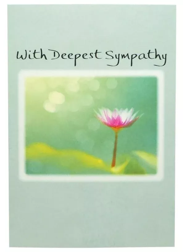 with-deepest-sympathy-greeting-card "With Deepest Sympathy" Greeting Card