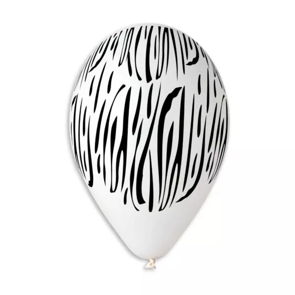 zebra-printed-balloons-pack-50-fun-party-decor Zebra Printed Balloons Pack of 50 - Fun Party Decor