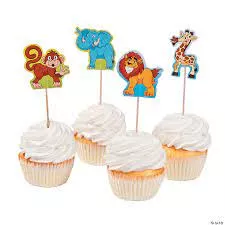 zoo-animal-cupcake-picks Zoo Animal Cupcake Picks